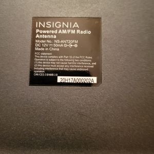 Insignia AM/FM Amplified Antenna